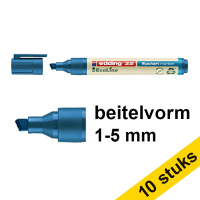 Aanbieding: 10x Edding EcoLine 32 flipchart marker blauw (1 - 5 mm beitel)