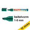 Aanbieding: 10x Edding EcoLine 32 flipchart marker groen (1 - 5 mm beitel) 240382 - 1