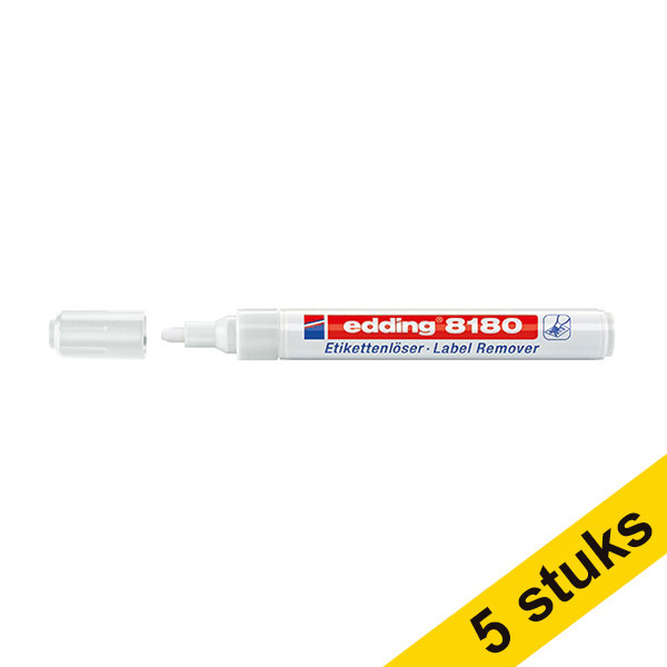 Edding Aanbieding: 5x Edding 8180 stickerverwijderaar (4 mm recht)  240579 - 1