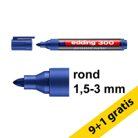 Aanbieding: Edding 300 permanent marker blauw (1,5 - 3 mm rond) 248687