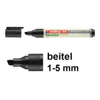 Edding EcoLine 29 whiteboard marker zwart (1 - 5 mm beitel) 4-29001 240351