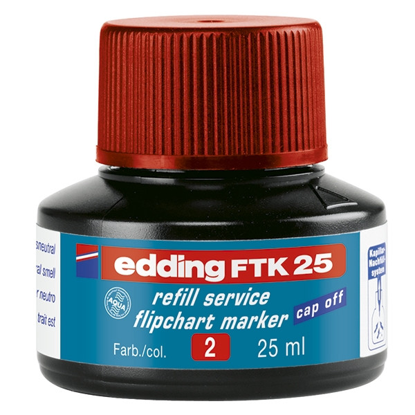 Edding FTK 25 navulinkt rood 4-FTK25002 200955 - 1