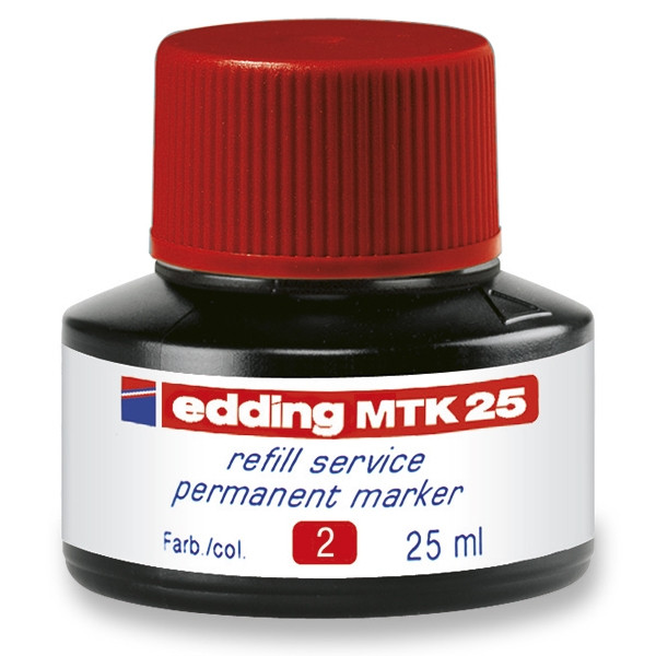 Edding MTK 25 navulinkt rood (25 ml) 4-MTK25002 200931 - 1