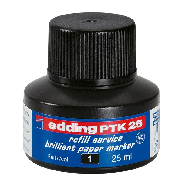 Edding PTK 25 navulinkt zwart 4-PTK25001 239221 - 1