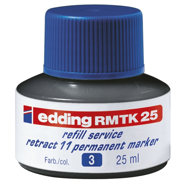 Edding RMTK 25 navulinkt blauw (25 ml) 4-RMTK25003 200928 - 1