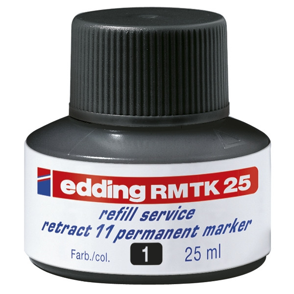 Edding RMTK 25 navulinkt zwart (25 ml) 4-RMTK25001 200926 - 1