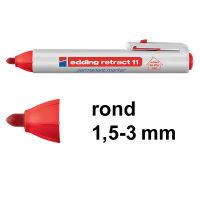 Edding Retract 11 permanent marker rood (1,5 - 3 mm rond) 4-11002 200836