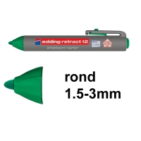 Edding Retract 12 whiteboard marker groen (1,5 - 3 mm rond) 4-12004 200852