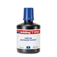 Edding T100 navulinkt blauw (100 ml) 4-T100003 200556