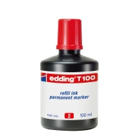 Edding T100 navulinkt rood (100 ml) 4-T100002 200554