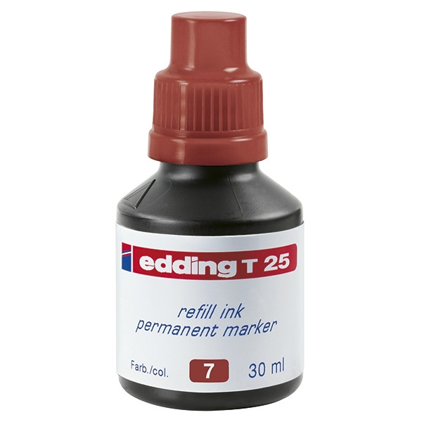 Edding T25 navulinkt bruin (30 ml) 4-T25007 200922 - 1