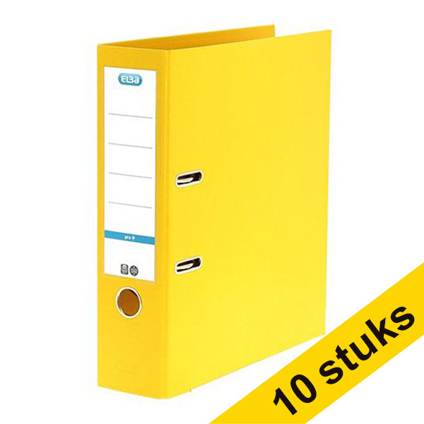 Aanbieding: 10x Elba Smart Pro+ ordner A4 plastic geel 80 mm 237694 - 1