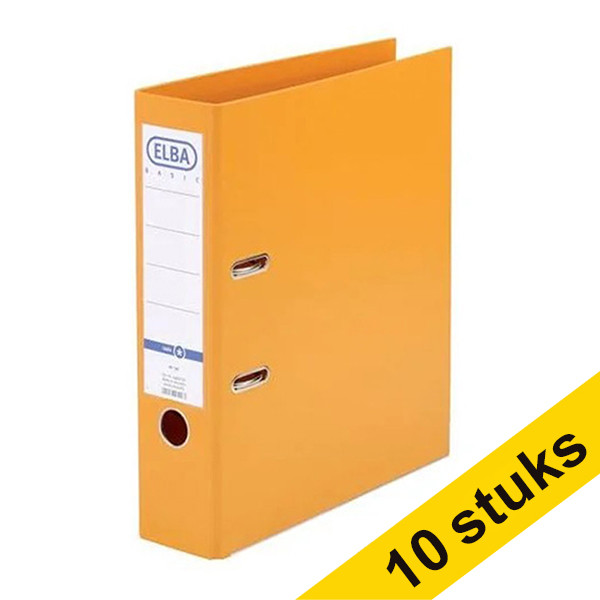 Aanbieding: 10x Elba Smart Pro+ ordner A4 plastic oranje 80 mm 237700 - 1