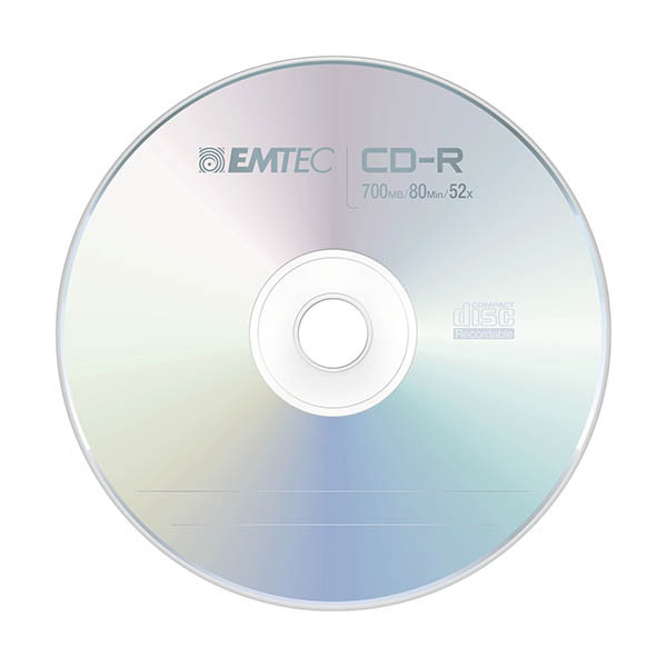 Emtec CD-R 80 min. 25 stuks in cakebox 500303 - 2