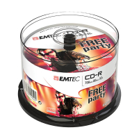 Emtec CD-R 80 min. 50 stuks in cakebox 500302