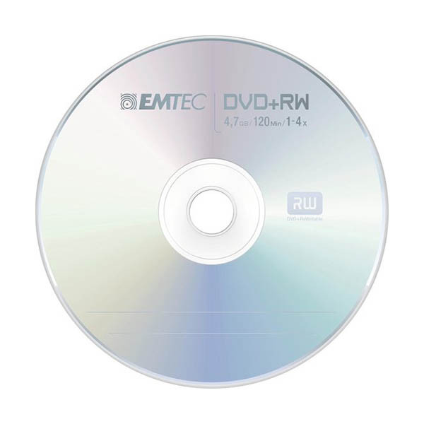 Emtec dvd+rw rewritable 10 stuks in cakebox 500306 - 2