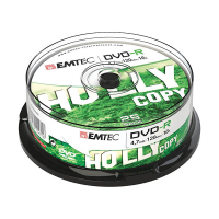 Emtec dvd-r 25 stuks in cakebox 500307