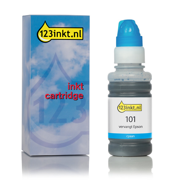 Epson 101 inkttank cyaan (123inkt huismerk) C13T03V24AC 020135 - 1