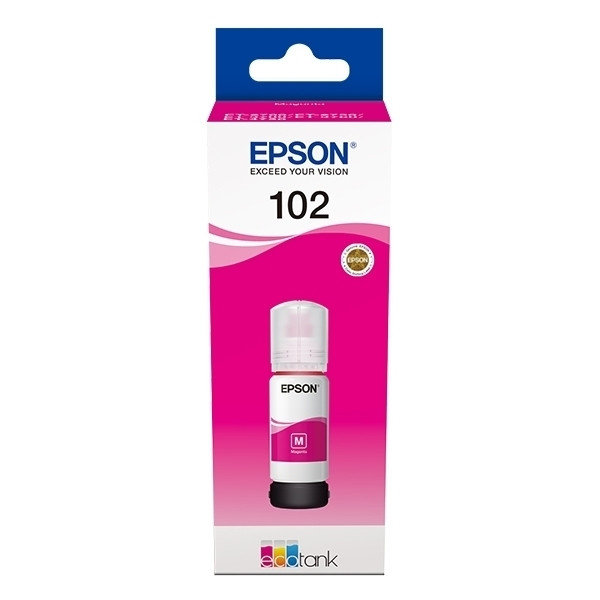 Epson 102 inktfles magenta (origineel) C13T03R340 905158 - 1