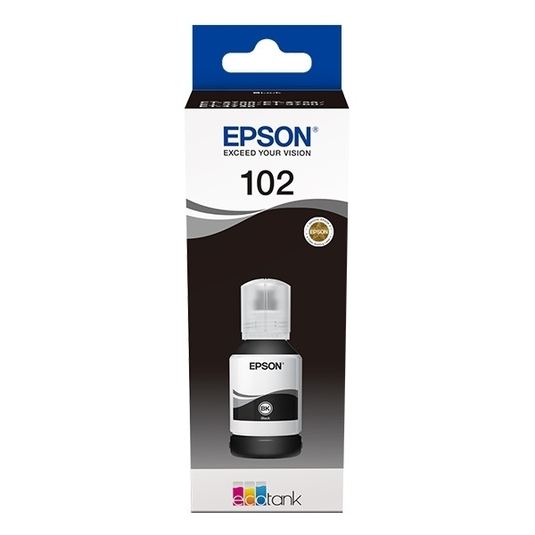 Epson 102 inkttank zwart (origineel) C13T03R140 027170 - 1