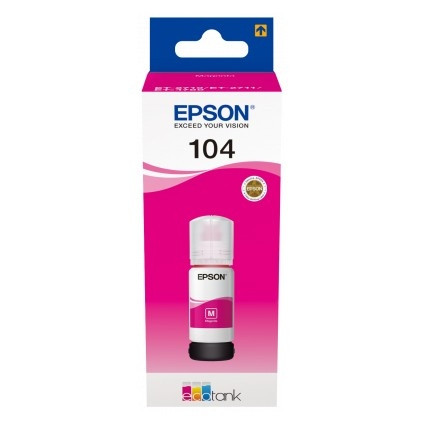 Epson 104 inktfles magenta (origineel) C13T00P340 905049 - 1