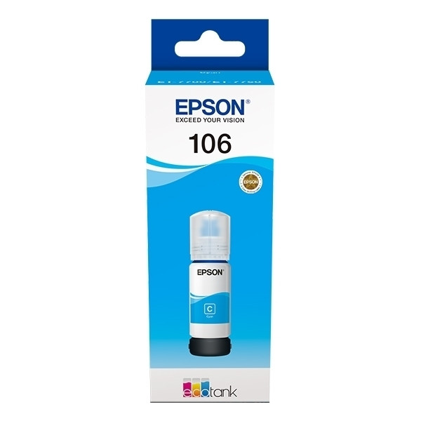 Epson 106 inkttank cyaan (origineel) C13T00R240 027164 - 1