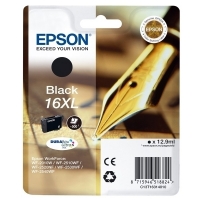 Epson 16XL (T1631) inktcartridge zwart hoge capaciteit (origineel) C13T16314010 C13T16314012 901976