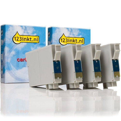 Epson 18 (T1806) multipack 4 inktcartridges (123inkt huismerk) C13T18064010C C13T18064012C 026477 - 1