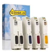 Epson 26XL (T2636) multipack zwart + 3 kleuren hoge capaciteit (123inkt huismerk)