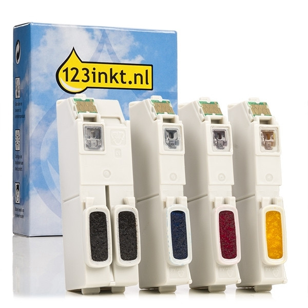 Epson 26 (T2616) multipack 4 kleuren (123inkt huismerk) C13T26164010C 026507 - 1