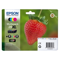 Epson 29XL (T2996) multipack 4 kleuren hoge capaciteit (origineel) C13T29964010 C13T29964012 026846