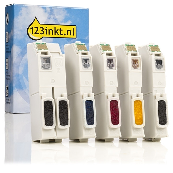Epson 33XL (T3357) multipack 5 kleuren hoge capaciteit (123inkt huismerk) C13T33574010C 110820 - 1