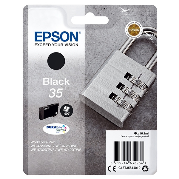 Epson 35 (T3581) inktcartridge zwart (origineel) C13T35814010 903353 - 1
