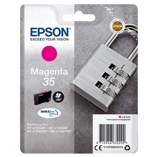 Epson 35 (T3583) inktcartridge magenta (origineel) C13T35834010 027030 - 1