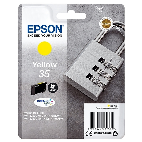 Epson 35 (T3584) inktcartridge geel (origineel) C13T35844010 027032 - 1