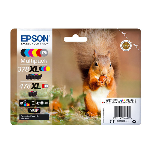 Epson 378XL/478XL (T379D) multipack (origineel) C13T379D4010 652024 - 1