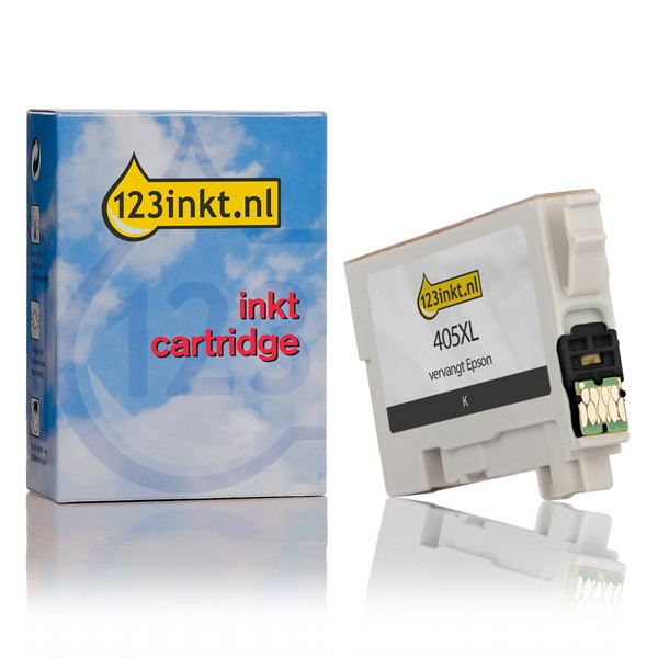 Epson 405XL inktcartridge zwart hoge capaciteit (123inkt huismerk) C13T05H14010C C13T05H14020C 083547 - 1