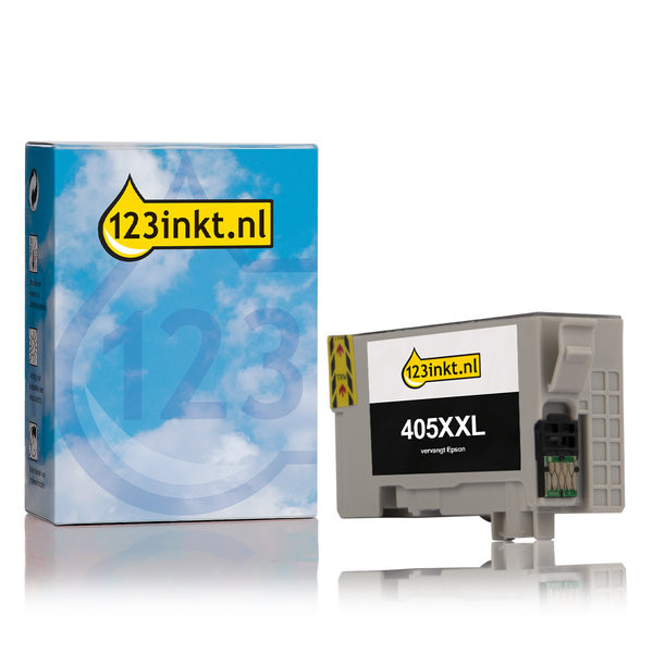 Epson 405XXL (T02J1) inktcartridge zwart extra hoge capaciteit (123inkt huismerk) C13T02J14010C 083555 - 1