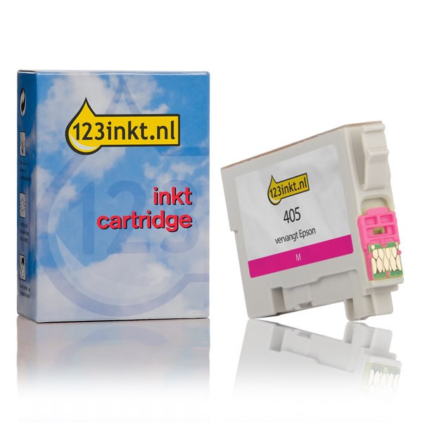 Epson 405 (T05G3) inktcartridge magenta (123inkt huismerk) C13T05G34010C C13T05G34020C 083543 - 1