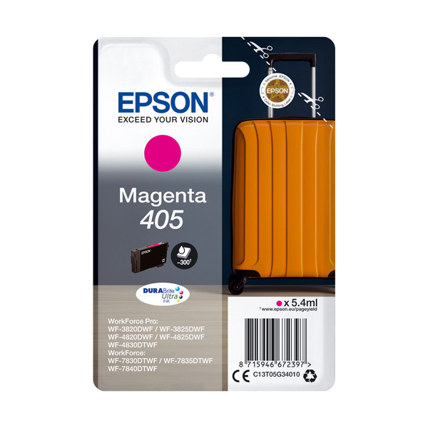 Epson 405 (T05G3) inktcartridge magenta (origineel) C13T05G34010 C13T05G34020 083542 - 1
