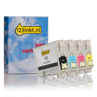 Epson 405 (T05G6) multipack zwart + 3 kleuren (123inkt huismerk)