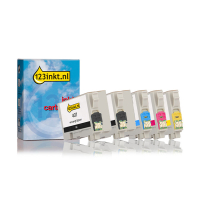 Epson 407 multipack 2x zwart + 3 kleuren (123inkt huismerk)  160802