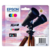 Epson 502XL BK + 502 C/M/Y multipack (origineel) C13T02W94010 652028