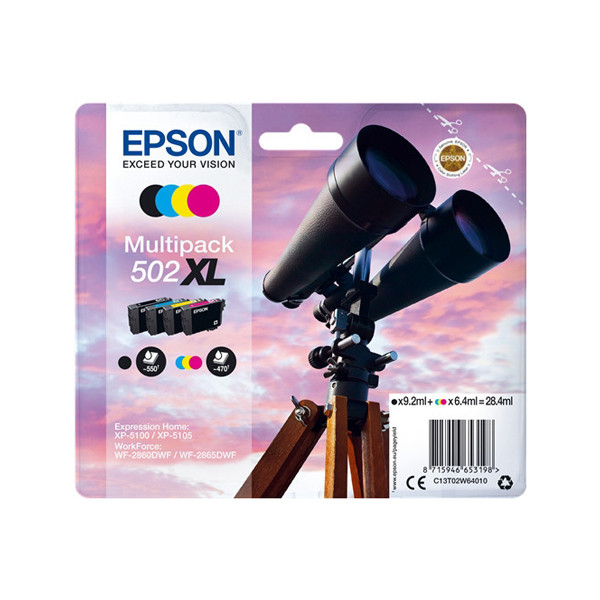 Epson 502XL (T02W6) multipack (origineel) C13T02W64010 C13T02W64020 652001 - 1