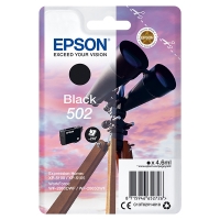 Epson 502 (T02V1) inktcartridge zwart (origineel) C13T02V14010 C13T02V14020 024100