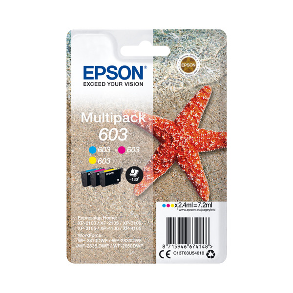 Epson 603 (T03U5) C/M/Y multipack (origineel) C13T03U54010 C13T03U54020 652027 - 1