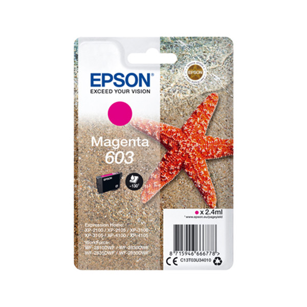 Epson 603 inktcartridge magenta (origineel) C13T03U34010 C13T03U34020 020672 - 1