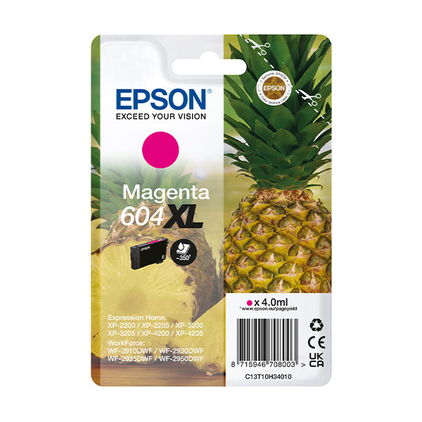 Epson 604XL (T10H3) inktcartridge magenta hoge capaciteit (origineel) C13T10H34010 652074 - 1