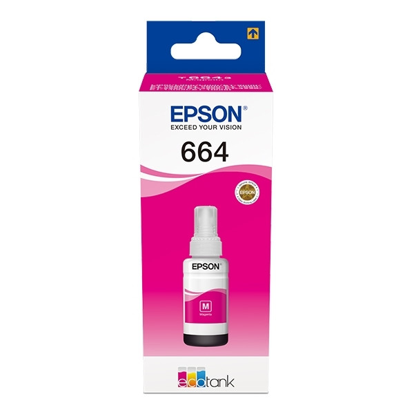 Epson 664 (T6643) inkttank magenta (origineel) C13T664340 026752 - 1