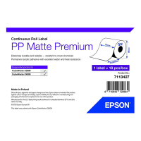 Epson 7113427 PP matte premium doorlopende labelrol 76 mm x 29 m (origineel) 7113427 083692